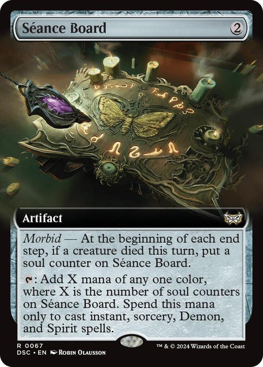 Seance Board #67 (Extended Art) Commander: Duskmourn: House of Horror