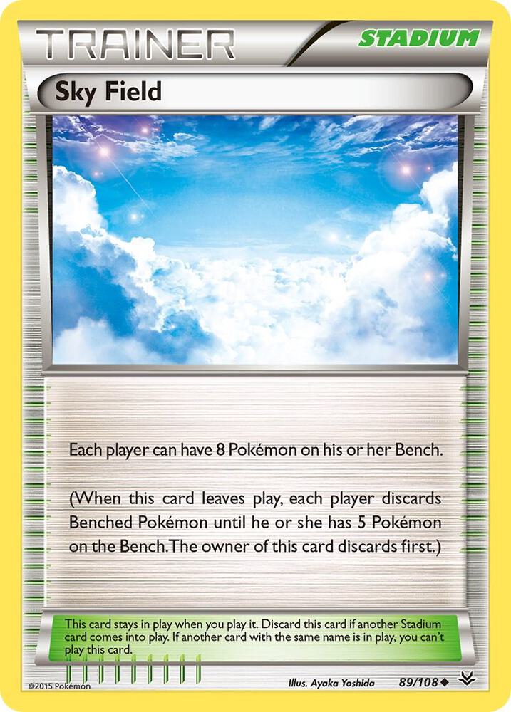 Sky Field #89 REVERSE HOLOFOIL XY - Roaring Skies