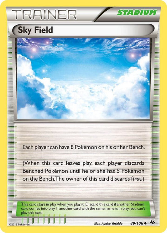 Sky Field #89 REVERSE HOLOFOIL XY - Roaring Skies