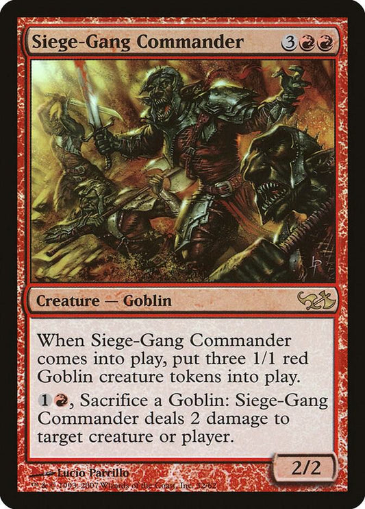 Siege-Gang Commander #32 FOIL Duel Decks: Elves vs. Goblins