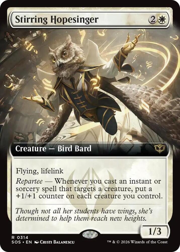 Stirring Hopesinger (Extended Art) #314 Secrets of Strixhaven