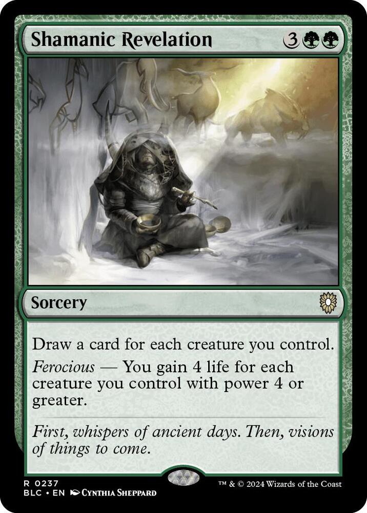 Shamanic Revelation #237 Commander: Bloomburrow