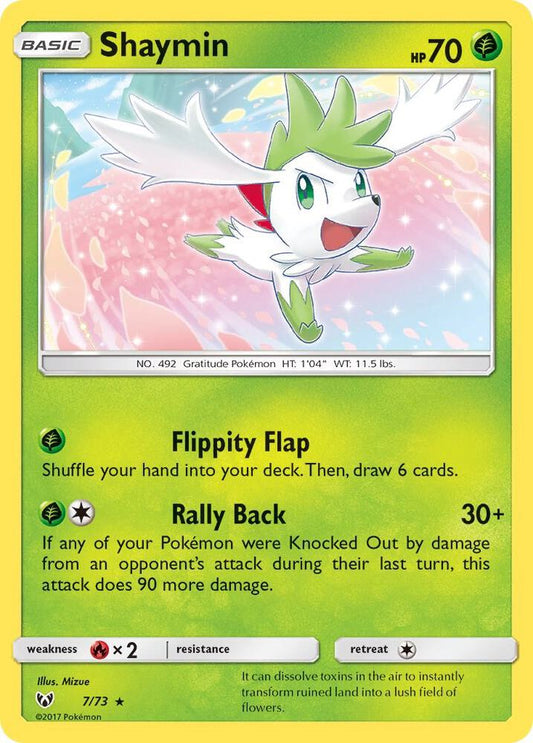 Shaymin #7 HOLOFOIL Shining Legends
