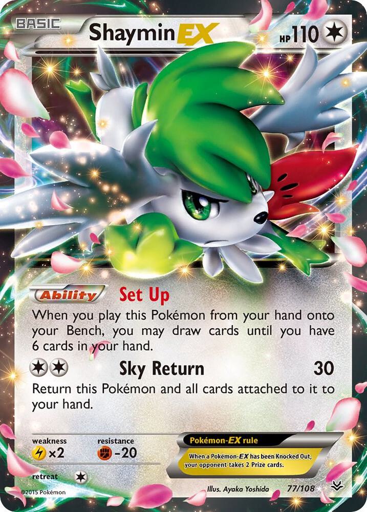 Shaymin EX #77 XY - Roaring Skies