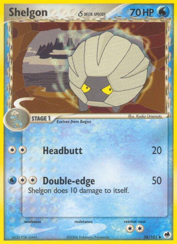 Shelgon (Delta Species) #38 Dragon Frontiers