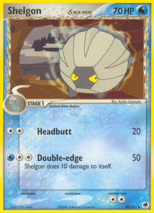 Shelgon (Delta Species) #38 Dragon Frontiers