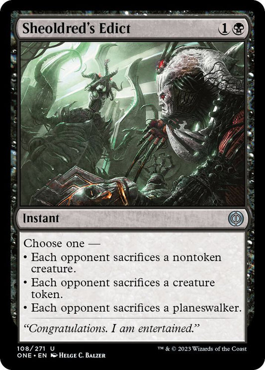 Sheoldred's Edict #108 Phyrexia: All Will Be One