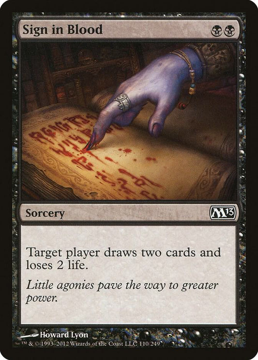 Sign in Blood #110 Magic 2013