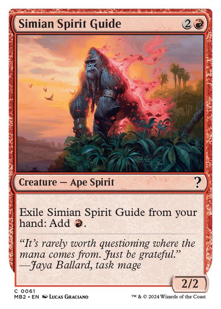 Simian Spirit Guide (White Border) #61 Mystery Booster 2