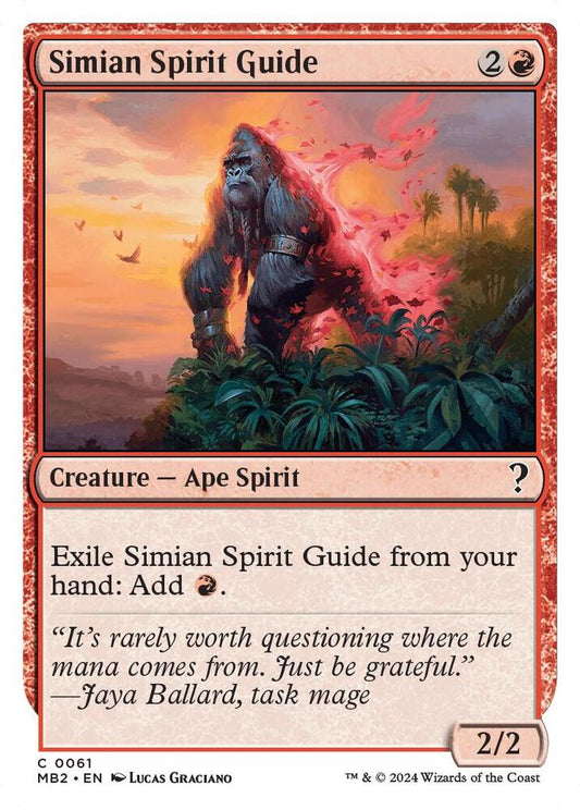 Simian Spirit Guide (White Border) #61 Mystery Booster 2