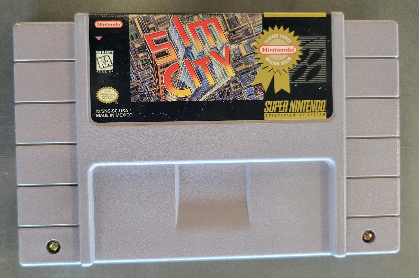 SNES Sim City (Player's Choice)