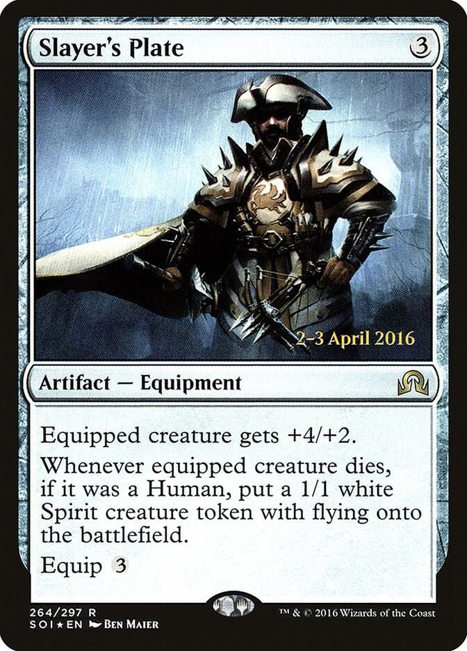 Slayer's Plate #264 FOIL Prerelease Cards (Shadows Over Innistrad)