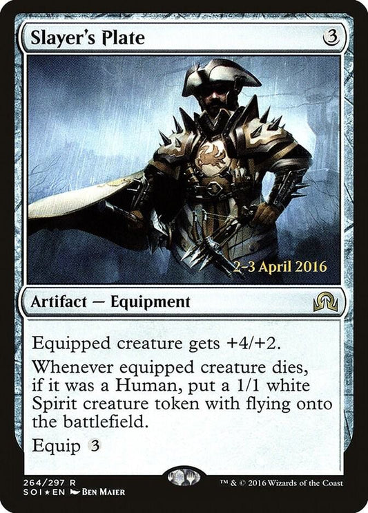 Slayer's Plate #264 FOIL Prerelease Cards (Shadows Over Innistrad)