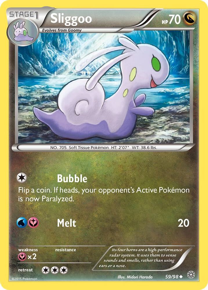 Sliggoo #59 REVERSE HOLOFOIL XY - Ancient Origins
