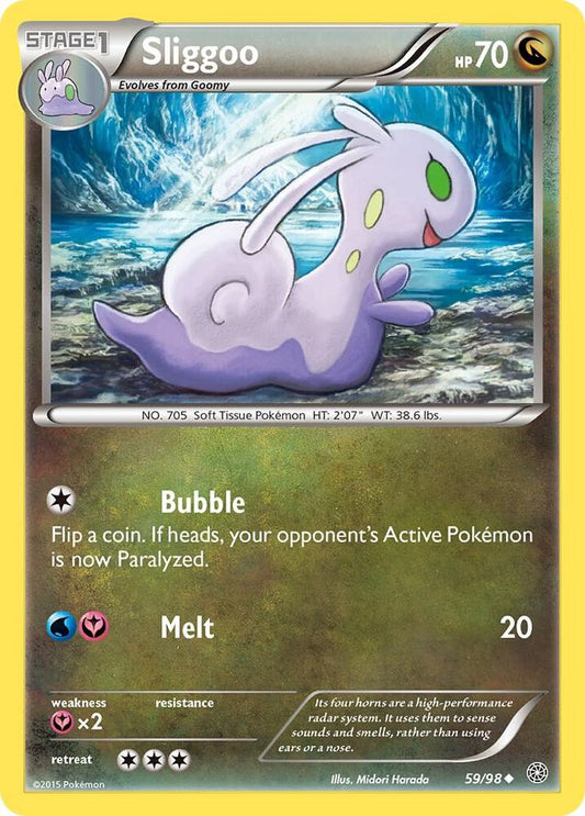 Sliggoo #59 REVERSE HOLOFOIL XY - Ancient Origins