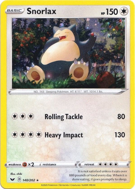 Snorlax #140 COSMOS HOLOFOIL Blister Exclusives