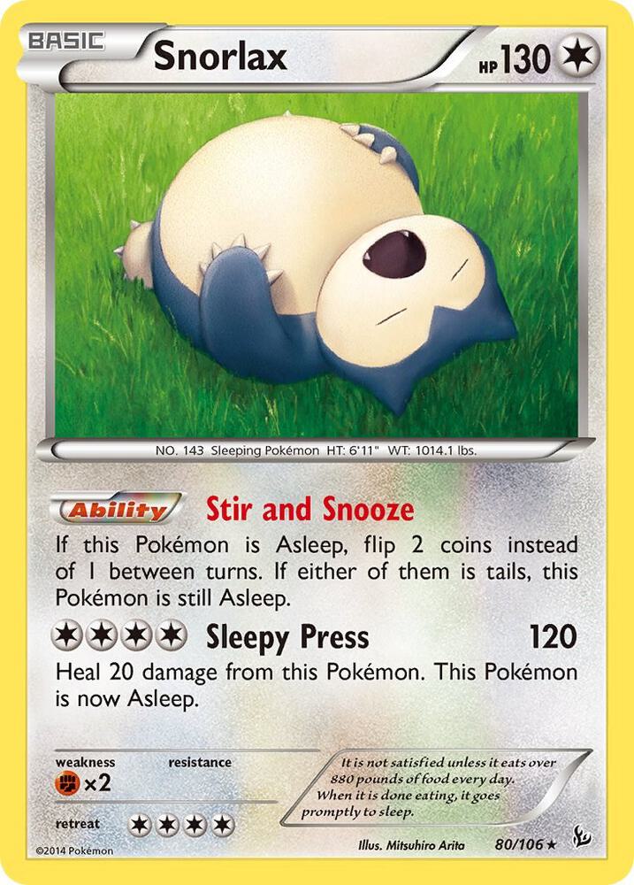 Snorlax #80 XY - Flashfire