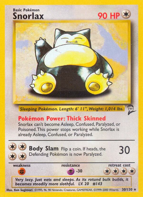 Snorlax #30 Base Set 2