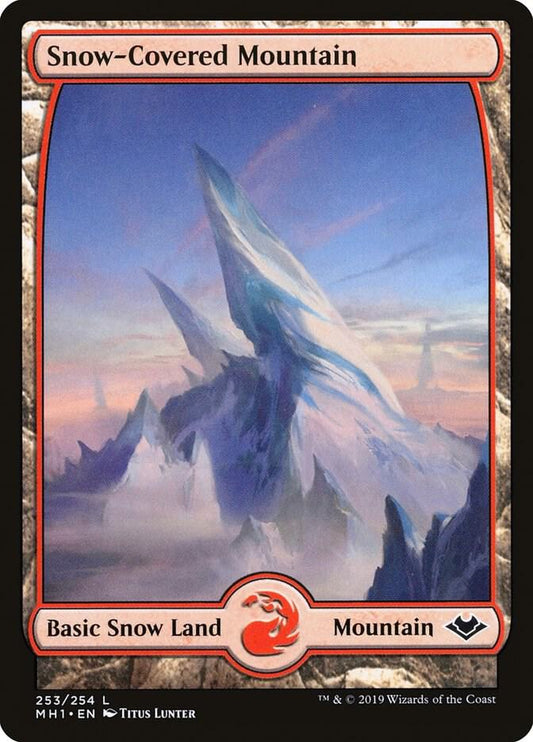 Snow-Covered Mountain #253 FOIL Modern Horizons