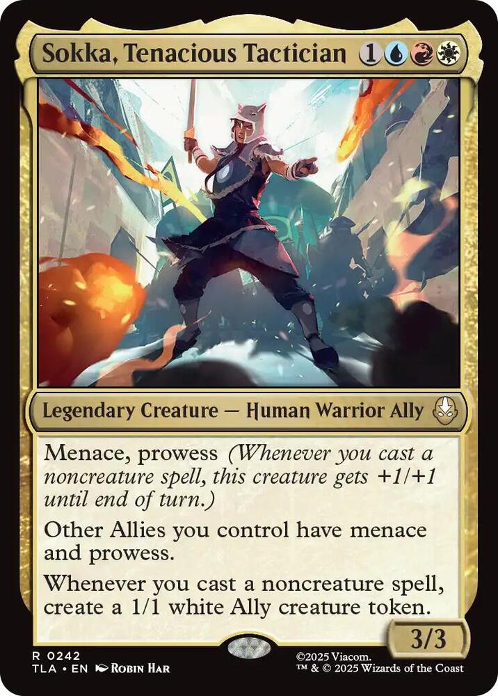 Sokka, Tenacious Tactician #242 FOIL Avatar: The Last Airbender