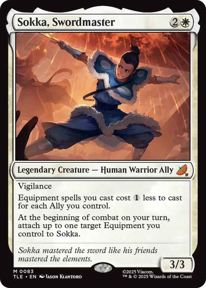 Sokka, Swordmaster #83 FOIL Avatar: The Last Airbender: Eternal-Legal