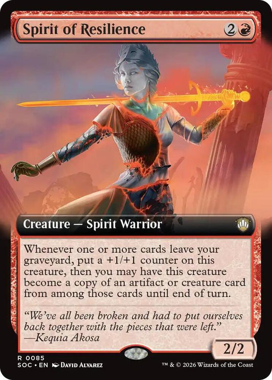 Spirit of Resilience (Extended Art) #85 Commander: Secrets of Strixhaven