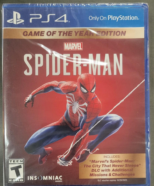 Playstation 4 Marvel Spider-man Game of the Year Edition NEW/SEALED