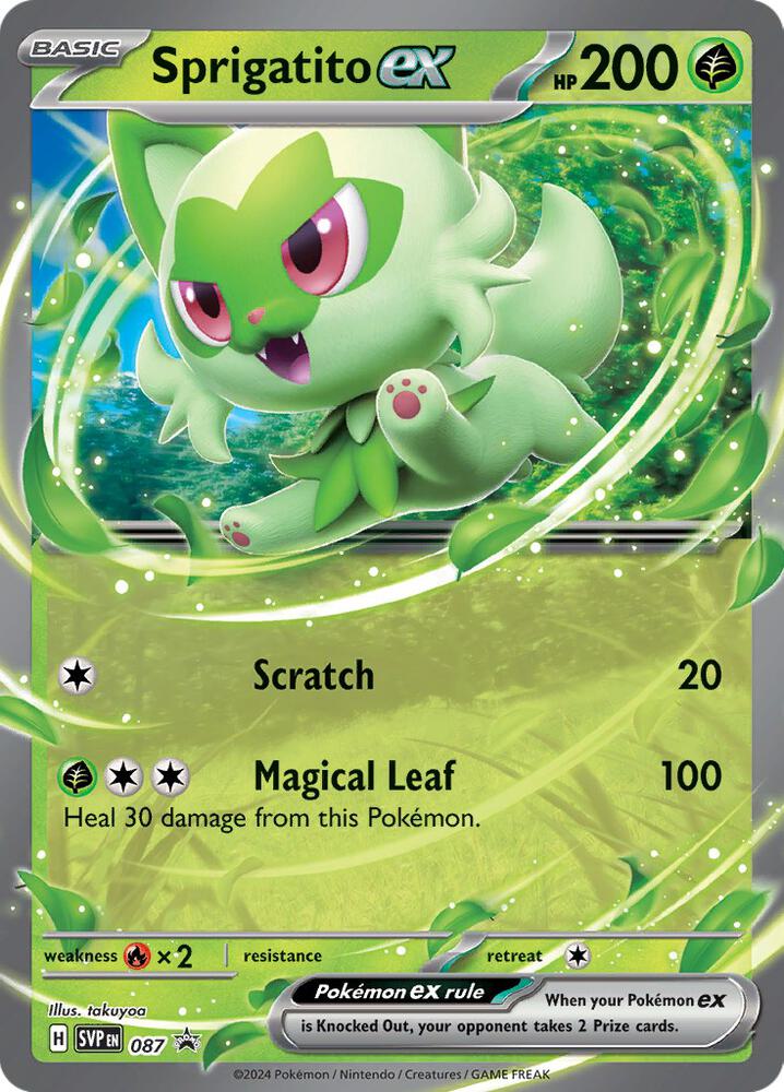 Sprigatito EX #87 SV: Scarlet & Violet Promo Cards