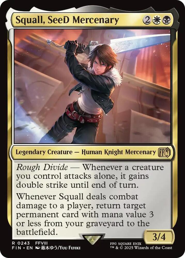 Squall, SeeD Mercenary #243 Final Fantasy