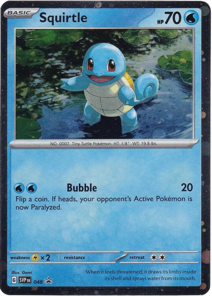 Squirtle #48 COSMOS HOLOFOIL SV: Scarlet & Violet Promo Cards