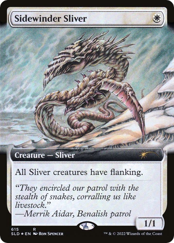 Sidewinder Sliver (Extended Art) #615 FOIL Secret Lair Drop Series