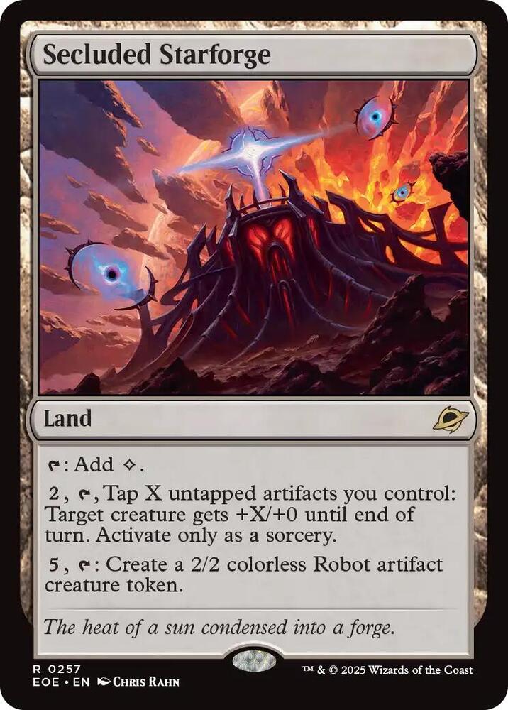 Secluded Starforge #257 FOIL Edge of Eternities