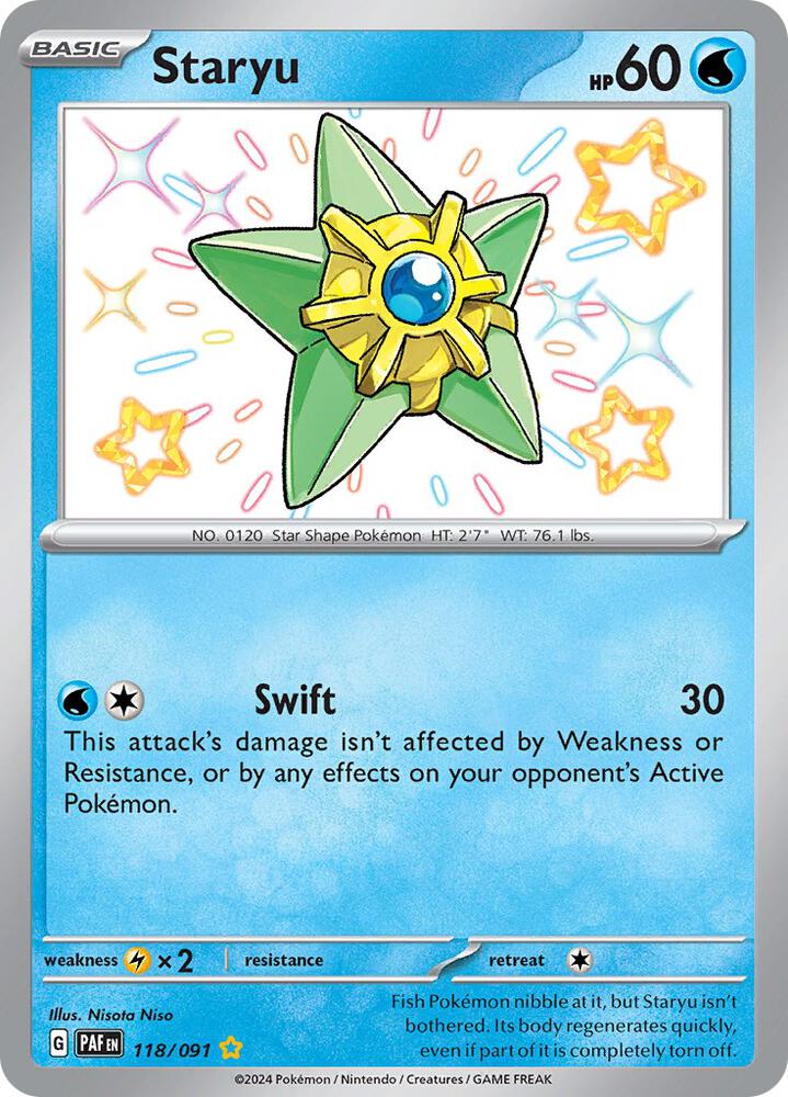 Staryu #118 SV: Paldean Fates
