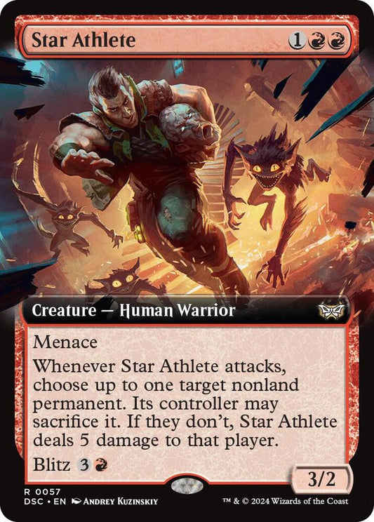 Star Athlete #57 (Extended Art) Commander: Duskmourn: House of Horror