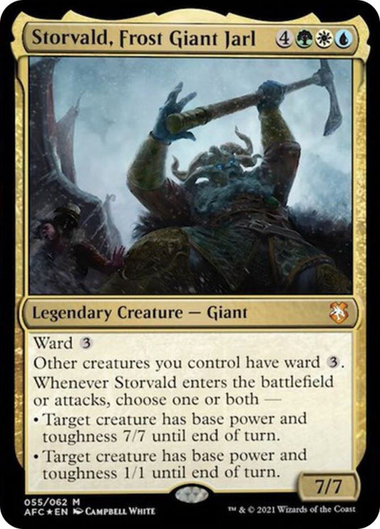 Storvald, Frost Giant Jarl #55 FOIL Commander: Adventures in the Forgotten Realms