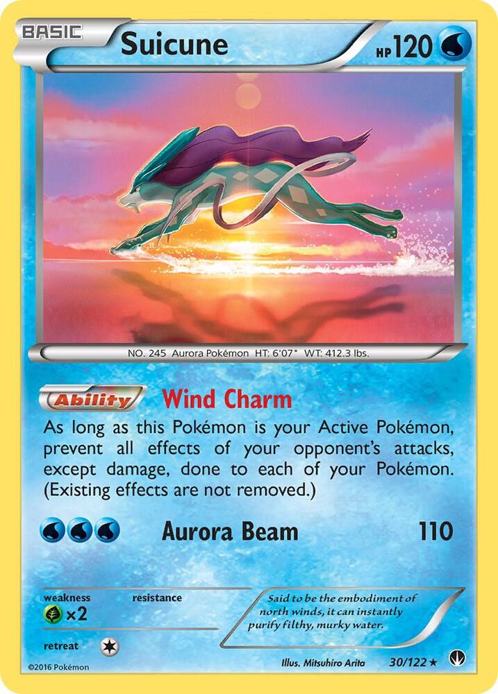 Suicune #30 HOLOFOIL XY - BREAKpoint