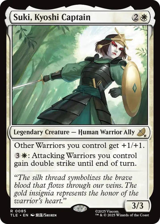 Suki, Kyoshi Captain #85 FOIL Avatar: The Last Airbender: Eternal-Legal