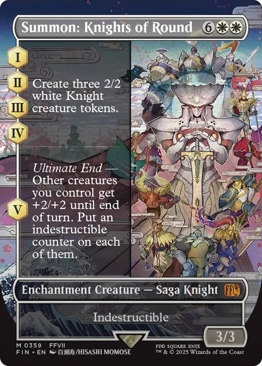 Summon: Knights of Round (Borderless) #359 FOIL Final Fantasy