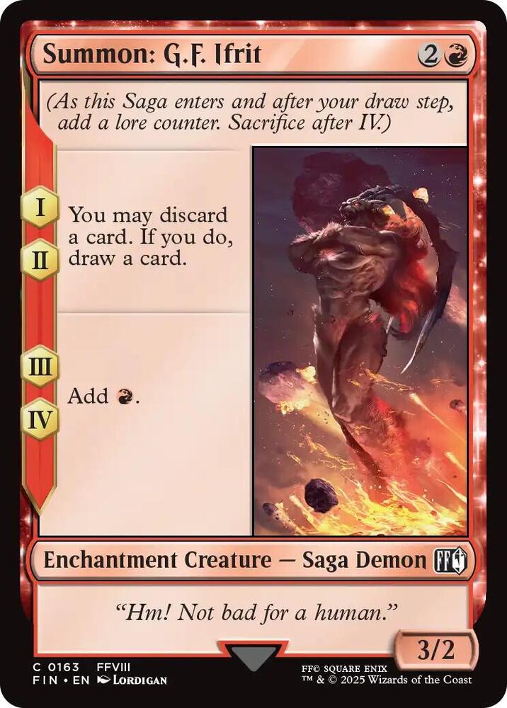 Summon: G.F. Ifrit #163 Final Fantasy