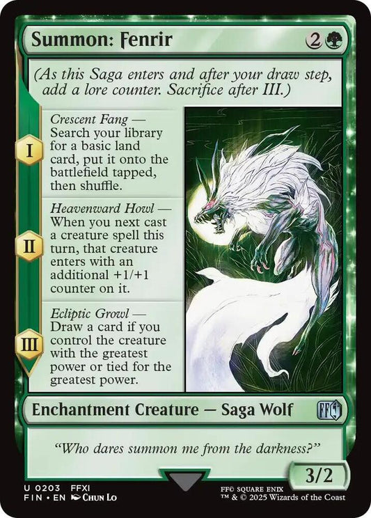 Summon: Fenrir #203 Final Fantasy