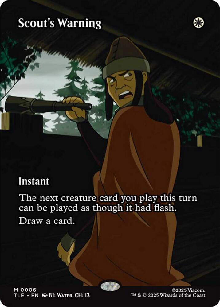 Scout's Warning (Borderless) #6 Avatar: The Last Airbender: Eternal Legal