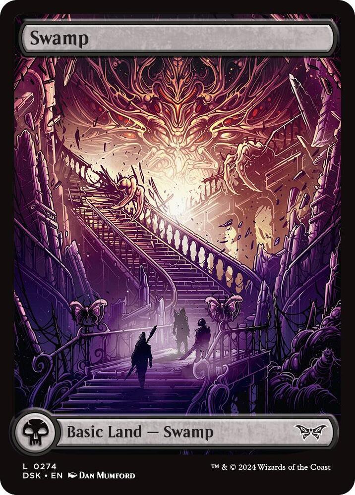 Swamp #274 (Full Art) FOIL Duskmourn: House of Horror