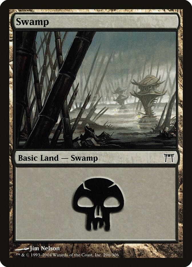 Swamp #296 FOIL Champions of Kamigawa
