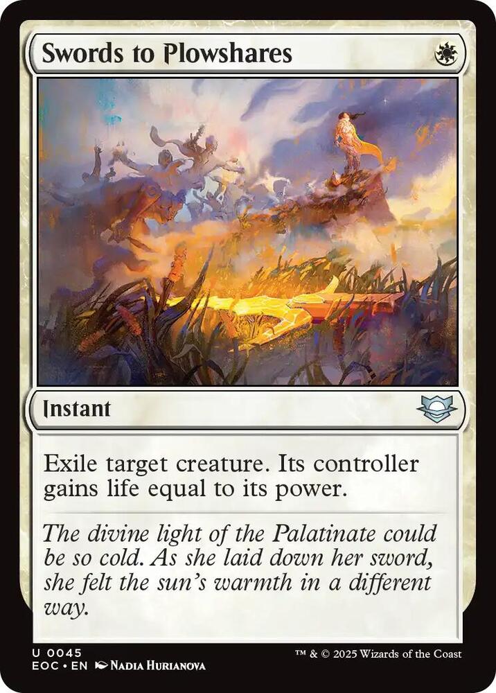 Swords to Plowshares #45 Commander: Edge of Eternities