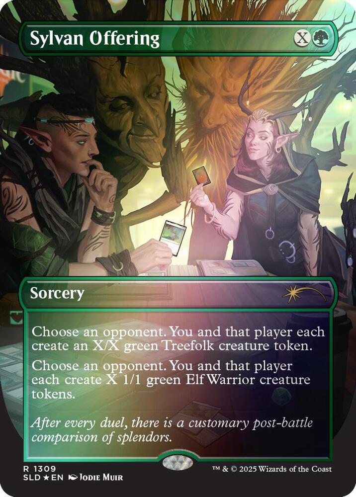 Sylvan Offering #1309 RAINBOW FOIL Secret Lair Drop Series