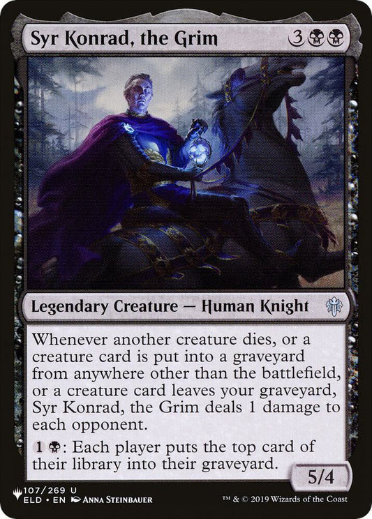 Syr Konrad, the Grim #107 The List Reprints