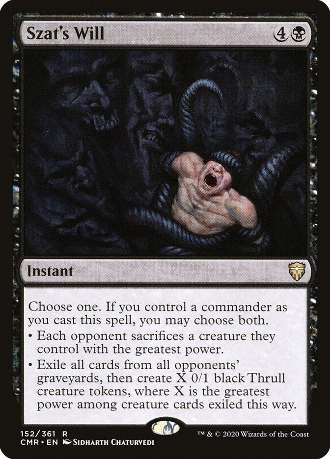 Szat's Will #152 Commander Legends