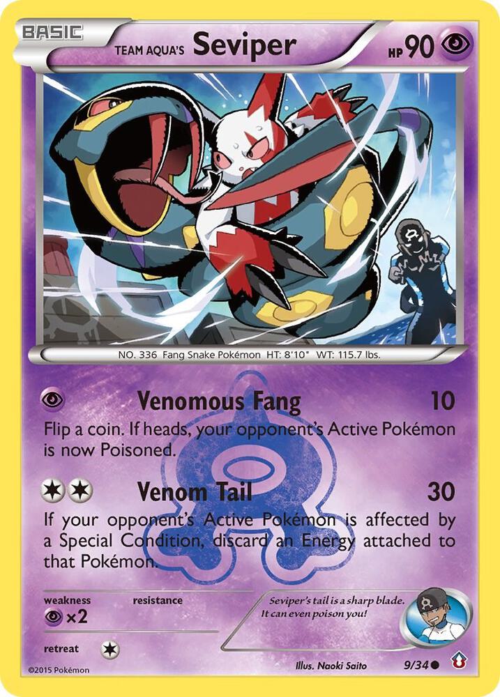 Team Aqua's Seviper #9 Double Crisis