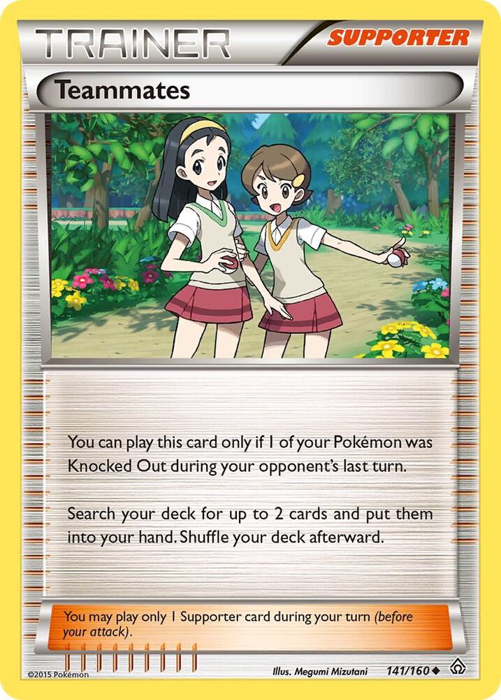 Teammates #141 REVERSE HOLOFOIL XY - Primal Clash