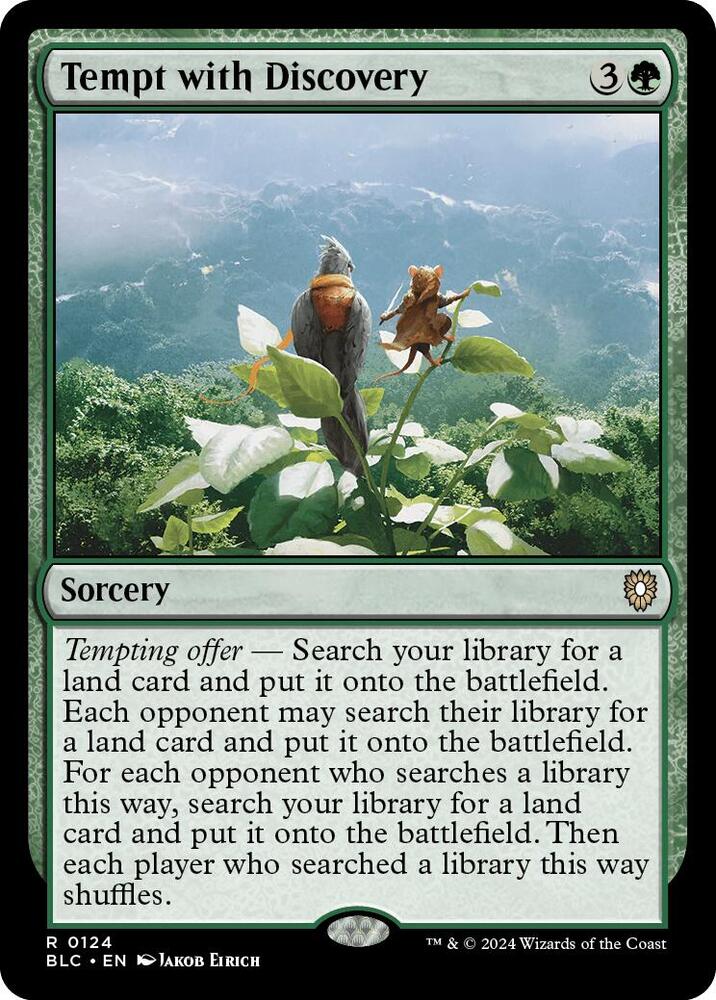 Tempt with Discovery #124 Commander: Bloomburrow